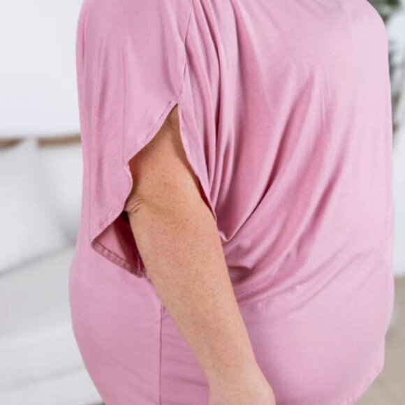 NWT Michelle Mae Darcy Dolman Top Rose Size 2 XL - Picture 1 of 3